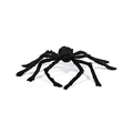 Große schwarze Plüschspinne mit roten Augen für Halloween Party Dekoration - 75cm Schwarze Spinne