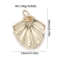 Gepolijste gouden schelphanger van 18mm voor DIY sieraden maken en accessoires - Gepolijste Schelp Stijl (YSN185-05)