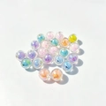 Bunte irisierende Acryl-Rundperlen für DIY-Schmuckherstellung von Armbändern und Ketten - 10mm/500Stk / AB Mischfarben
