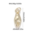 Golden mini shell charm with dimensions 15x5mm and 0.9g weight for DIY jewelry - Gold Lobster Claw (YSN195-15)