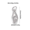 Silver crab claw charm pendant for DIY bracelets and jewelry making, 15mm size - Silver Lobster Claw (YSN195-16)