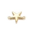 DIY Seestern-Schmuckverbinder in Goldoptik mit zwei Ösen für Armbänder und Ketten - Goldener Seestern (5)