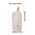 Rozenkwarts cilinder hanger met gouden sluiting en afmetingen voor doe-het-zelf sieraden - Rozenkwarts Cilindrische Stijl (YSN163-07)