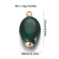 Groene aventurijn stenen ovale hanger met gouden sluiting 15mm bij 8mm voor DIY-sieraden - Groene Ovale Stijl (YSN163-16)