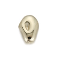 Gold plated irregular lava style metal bead with hole for DIY jewelry making - Mirror Irregular Shape Style (YSN086-05)