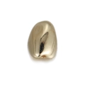 Gold plated irregular geometric metal bead with high polished mirror finish for DIY jewelry - Mirror Irregular Organic Style (YSN086-09)