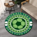 Tapis rond en terre de diatomée motif football avec envers antidérapant pour salon - Rz—série De Balles Transfrontalières—2 / 40x40cm (Nouveau Terre de Diatomée)