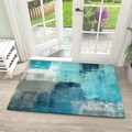 Modern abstract oil painting style non-slip diatom mud mat for home entryway - 40x60cm (Diatomite) / Abstract Art Painting