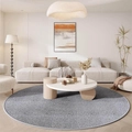Tappeto rotondo grigio stile sisal con trama intrecciata per soggiorno dal design moderno - Grigio / 40*40cm