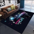 Tappeto da gaming 3D con slogan neon Gaming Is Life per decorare il soggiorno moderno - Macchine Da Gioco Transfrontaliere - 4 / 60*90cm