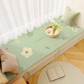 Waterproof leather bay window mat with green daisy pattern and modern floral design - 40*120cm / Light Green Daisy (ins风飘窗垫--6)