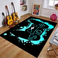Tappeto da gioco 3D con controller blu neon e macchie di colore per camera e ufficio - Macchina Da Gioco Transfrontaliera-1 / 60*90cm