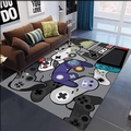Tappeto da gioco 3D con motivi di controller Nintendo Switch in decoro grigio - Macchine Da Gioco Transfrontaliere - 2 / 60*90cm