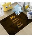 Dark brown indoor gamer rug with yellow pixel controller and Escape Reality text - Cross-border Gaming Machines - 8