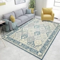 Bohemian vintage Persian style rug with floral patterns in a modern living room setup - 50x80cm Washable High Density / Persian Rug Style 12