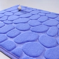 Absorbierende lila Badematte mit 3D-Kieselstein-Textur und weichem Memory-Schaum-Effekt - Charge Kundenspezifische Spezifikation / Königsblau