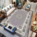 Grande tappeto persiano bohémien grigio con motivi mandala per l'arredo soggiorno - Tappeto Persiano - 5 / 50x80cm Lavabile Alta Densità