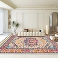 Bohemian Persian rug with vintage patterns for modern living room in vibrant colors - 50x80cm / BSoo3 Pattern