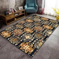 Detail eines persischen Rechteck-Teppichs mit ethnischem Geometriemuster im Wohnzimmer - Sbt Persian-8 / 40*60cm【Hautfreundlicher Samt】