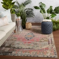 Detailed Bohemian style rug featuring geometric tribal patterns in warm vintage colors - Bxmy-5 / 50*80cm【Skin-friendly Velvet】
