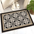 Alfombra de entrada de lujo francesa con patrón geométrico y base antideslizante - Lujo Francés Asequible - 6 / 40*60cm【Terciopelo Suave】