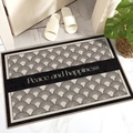 Dettaglio del tappeto d'ingresso antiscivolo con onde e scritta Peace and happiness - 40*60cm / Stile di Lusso Francese 1