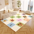 Tapis pour chambre d'enfant avec ours dessin animé et surface antidérapante douce - Coiffe D'ours - 3 / 40*60cm (Imitation Cachemire)