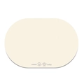 Close-up of cream-white leather pet feeding mat with cute kitten and sweet baby print - Solid Color Pet Mat - 12 / 30*40cm (Velvet Surface)