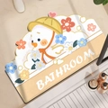 Tappeto da bagno assorbente in fango di diatomee con simpatico design a forma di anatra - 40x60cm (Base in Gomma di Diatomee) / Anatra Gialla (MQ Anatra-4)