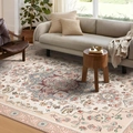 Tapis marocain vintage avec motif médaillon floral pour salon ou chambre à coucher - 40x60cm Imitation Cachemire / Style Floral Vintage (MLG_大地毯-2)