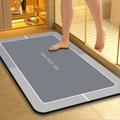 Tappetino da bagno in diatomite assorbente con testo Enjoy Every Day e antiscivolo - 40x60cm (Diatomite) / Grigio Ombra di Luna