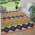 Boheems bloemen tapijt van imitatie kasjmier met geometrische patronen voor woonkamer - 40*60cm (Imitatie Kasjmier) / Boheems Patroon 12