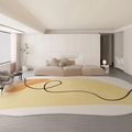 Tappeto irregolare geometrico astratto con blocchi gialli e bianchi per soggiorno moderno - 40*60cm (Imitazione Cashmere) / Verde Primavera
