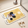 Tapis en terre de diatomée absorbant motif ours LUCKY jaune pour salle de bain et entrée - 40*60cm / Terre de Diatomée / Chien Chanceux