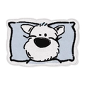 Cartoon dog faux cashmere non-slip floor mat for bedroom or bathroom decoration - 40*60cm / Cute Dog 1 (FF813) - Faux Cashmere