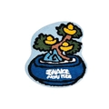 Cartoon money plant shaped tufted rug with yellow fruit and blue pot on white background - Imitation Cashmere / Deep Blue Bonsai Creative Bonsai (money Tree - 3) / 40*60cm