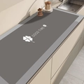 Tappetino da cucina assorbente in terra di diatomee grigio scuro Good Time - Quadrifoglio della Fortuna