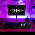 Μεγάλο gaming mousepad με φάσεις σελήνης, αστέρια και ραμμένες άκρες για γραφείο - 30*60cm / Φάσεις Σελήνης Αστέρια (SYT827-3)