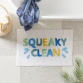 Macro detail of SQUEAKY CLEAN colorful flocking texture on plush absorbent bathroom mat - 822 Road-6 / 40*60cm (Skin-Friendly Surface)
