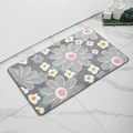 Close-up of soft daisy pattern bath mat on marble floor with luxury bathtub background - Mjxkt325-6 / 40*60cm (Skin-Friendly Surface)