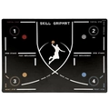 Tappetino da basket antiscivolo con marcature bianche per esercizi di agilità - 40x60cm (Diatomite) / Stile C