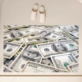 Cartoon US dollar diatom mud absorbent non-slip door mat with creative money print - Mj0807-7 / 40*60cm (Skin-friendly Velvet)
