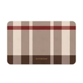 Tappeto da bagno in diatomite a quadri classici con scritta Bathroom dorata - Piccolo / Motivo a Quadri (Stile Burberry)