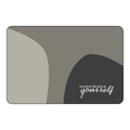 Detail of diatom mud mat with abstract geometric patterns and motivational quote - 40x60cm / Believe Inspirational Dark Gray-New Diatom Mud (MJX1023-14)