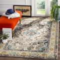 Vintage Persian style rectangular rug in beige and teal for living room and bedroom decor - Xh-antique Persian Style-6 / 40*60cm (Faux Cashmere)