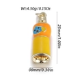 Colorful orange and yellow enamel cylinder charm with cartoon monster for DIY jewelry - Orange and Yellow Bell Shape (YSN217-01)