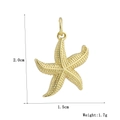 Détail du pendentif étoile de mer en or 18k avec texture caviar et dimensions 2,0x1,5cm - Étoile de Mer à Texture Granulaire (15)