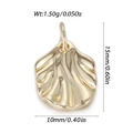 Gepolijste gouden schelphanger voor halskettingen of DIY-sieraden maken - Schelp Golfstructuur Stijl (YSN185-04)