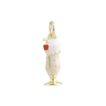 Détail d'un pendentif milkshake plaqué or 18k avec émail coloré et anneau de fixation - 15-Coupe de Milkshake