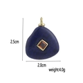 Dimensioni del pendente in lapislazzuli con altezza di 2,5 cm e larghezza di 2,0 cm, 4,0 g - Lapislazzuli Intarsiato